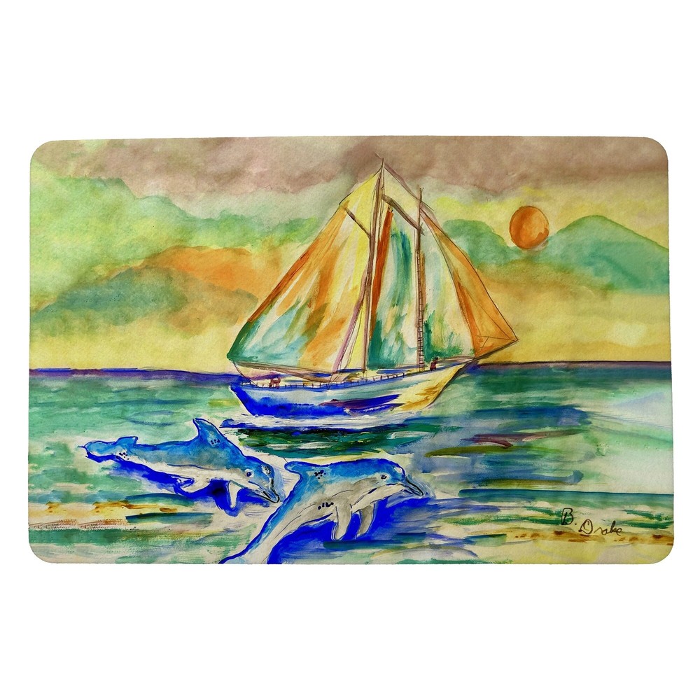 Sunset Sailing Door Mat - 18x26 Multi 18x26