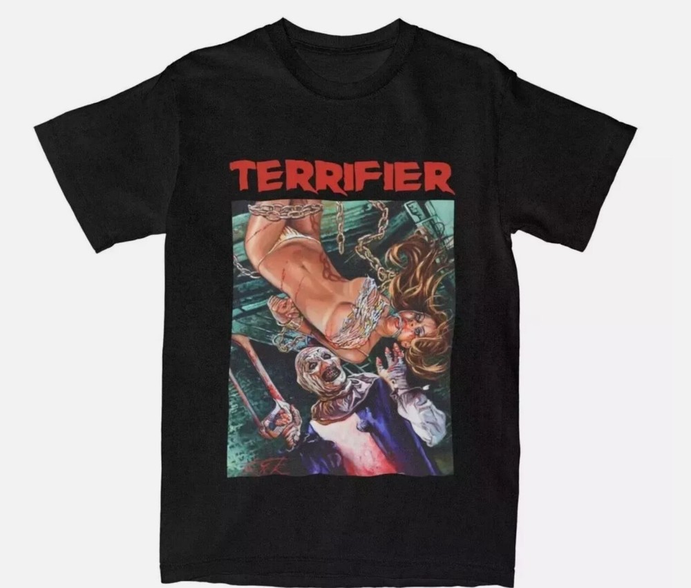 Terrifier T-Shirt Art The Clown Terrifier Horror Movie T-Shirt Black Unisex