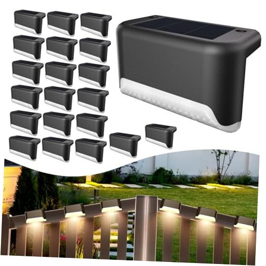 20 Waterproof Solar LED Deck Lights for Outdoor Steps