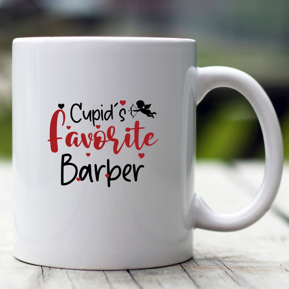 Cupid Barber Mug Valentine Gift for Hair Stylists or Barbers