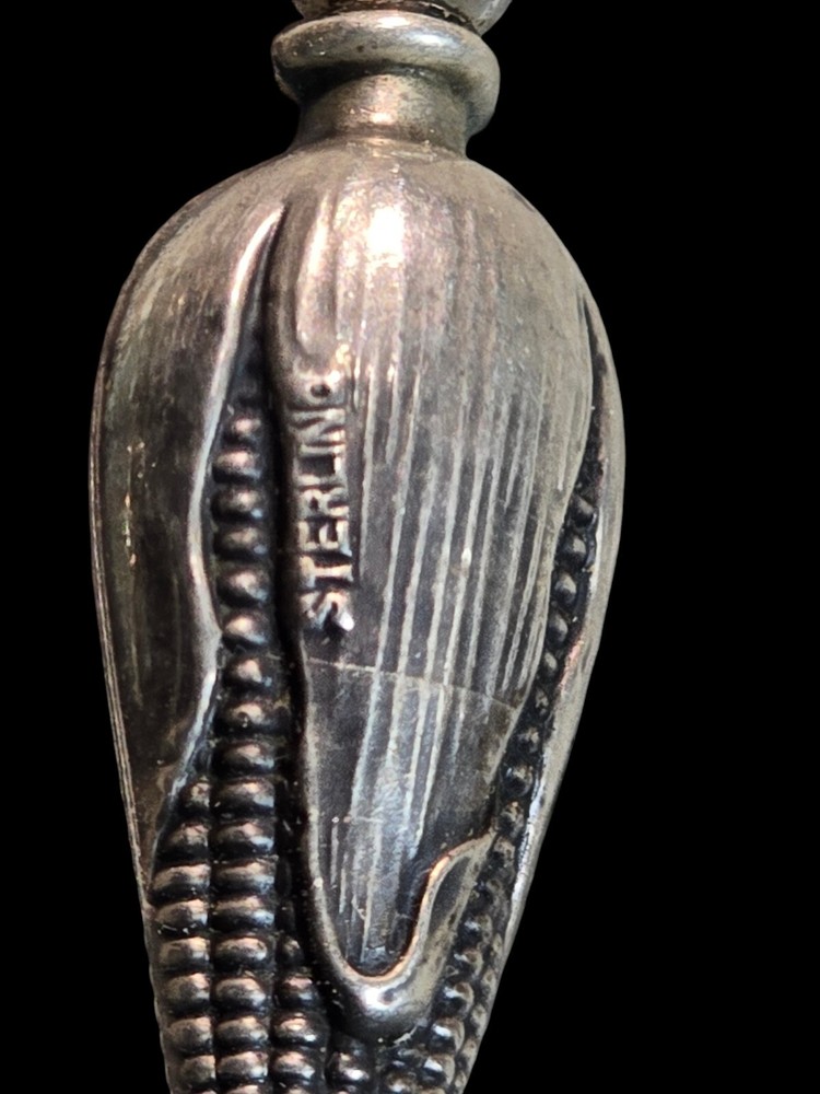 5 Vintage Sterling Silver Figural Corn Holder