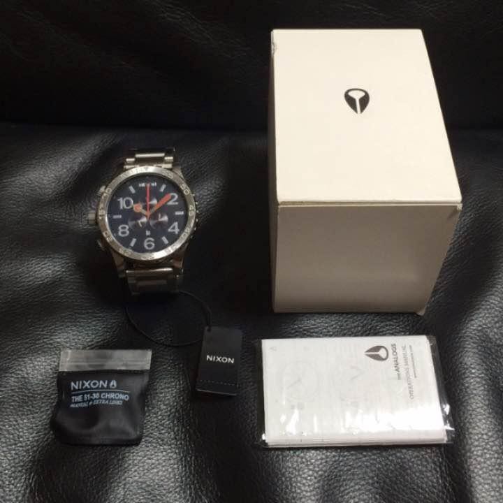 NIXON 51-30 Chrono Navy Mens Rare Dive Watch