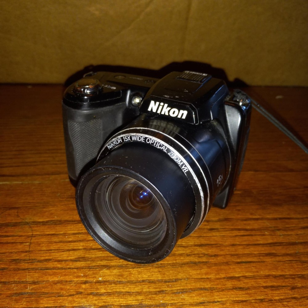 Nikon Coolpix L110 Digital Camera Black  15x Wide Angle Optical Zoom Lens