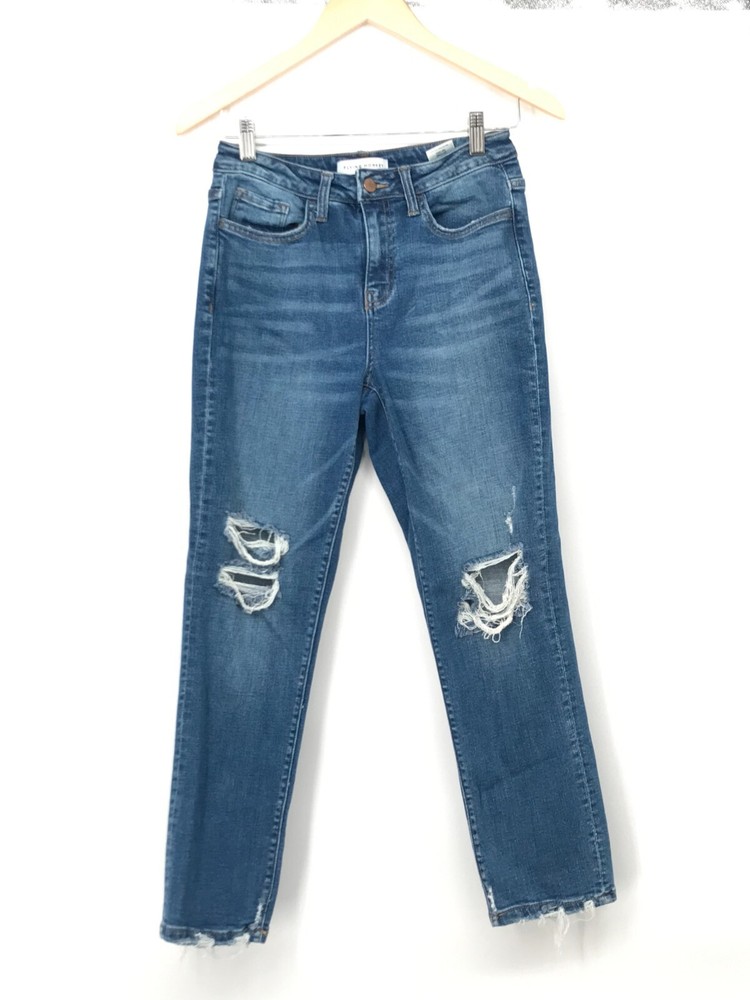 Flying Monkey Women’s Jeans Size 25 | Distressed Ripped Skinny Denim Light Wash