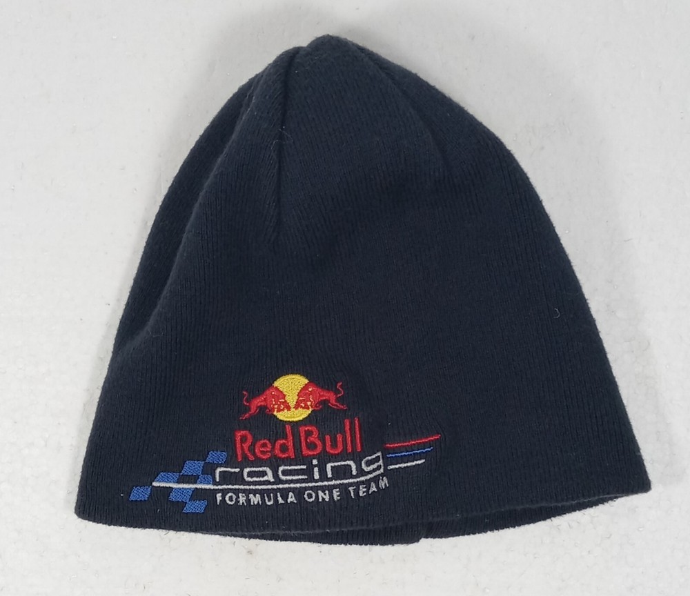 Red Bull GMBH Red bull Racing Formula one Team Beanie Hat Navy Blue One Size