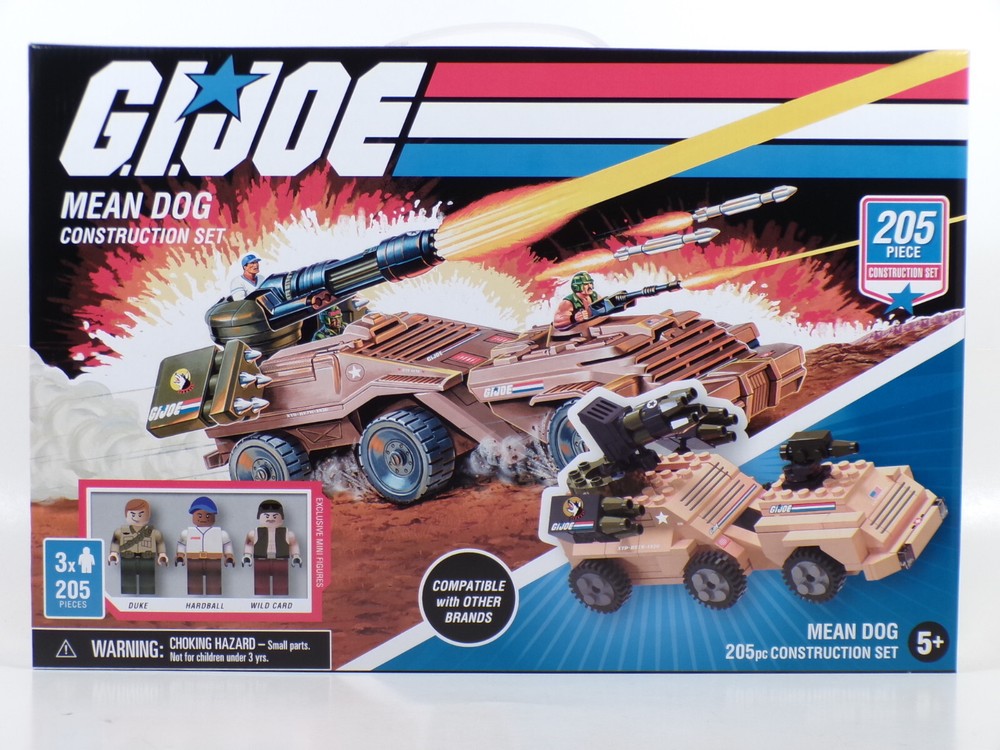 GI Joe MEAN DOG Vehicle Construction Set 205 Pcs with 3 Figures CTGJ5035