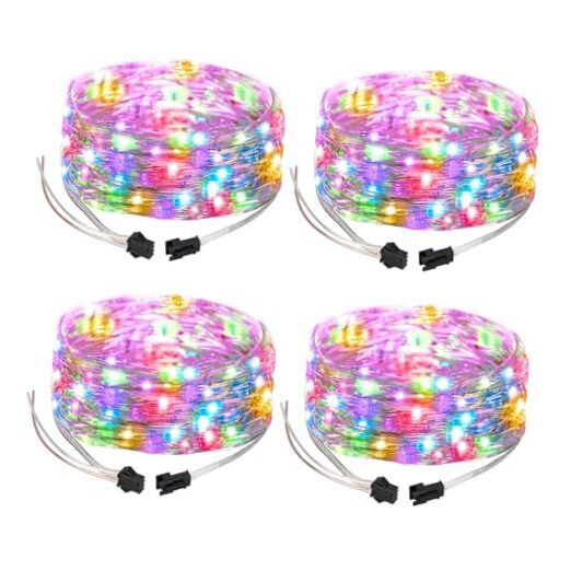 Chasing Dream Full Color Twinkle Decorative Light 4Pack 16.4ft Total 200LED