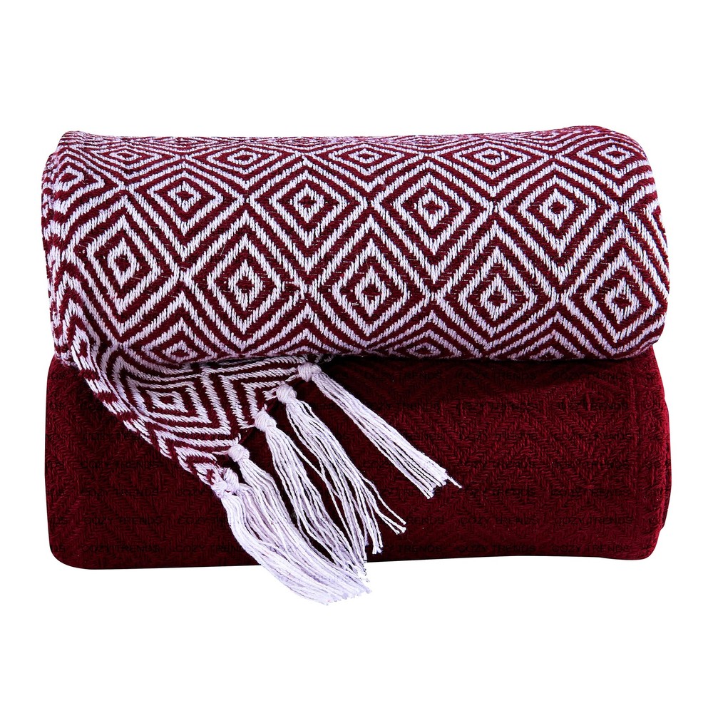 Luxurious 100-percent Cotton All Season Soft Throw Blanket