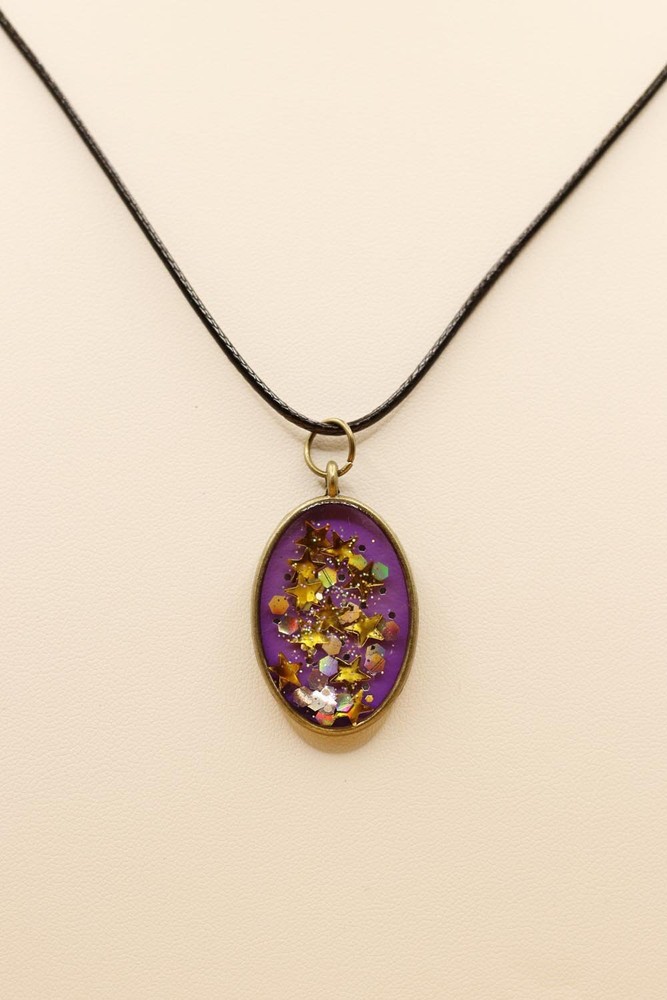 Purple Sparkle Necklace