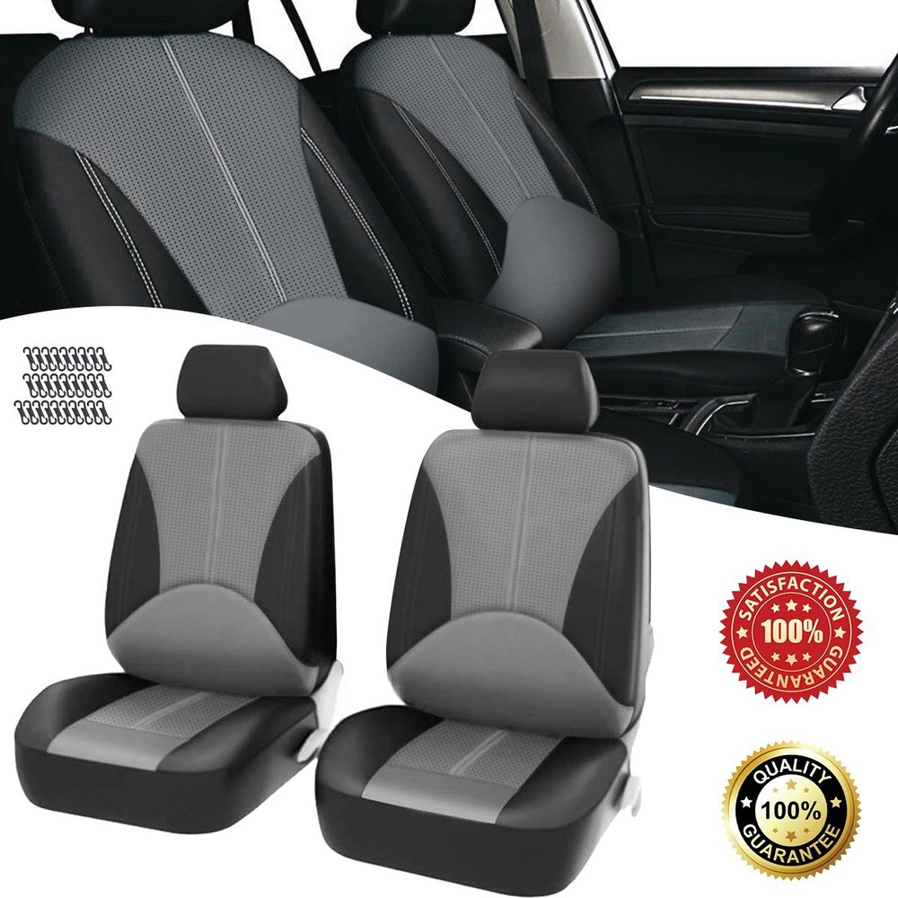 2X Front Leather Seat Covers Driver + Passenger Side For Chevrolet Cruze Malibu