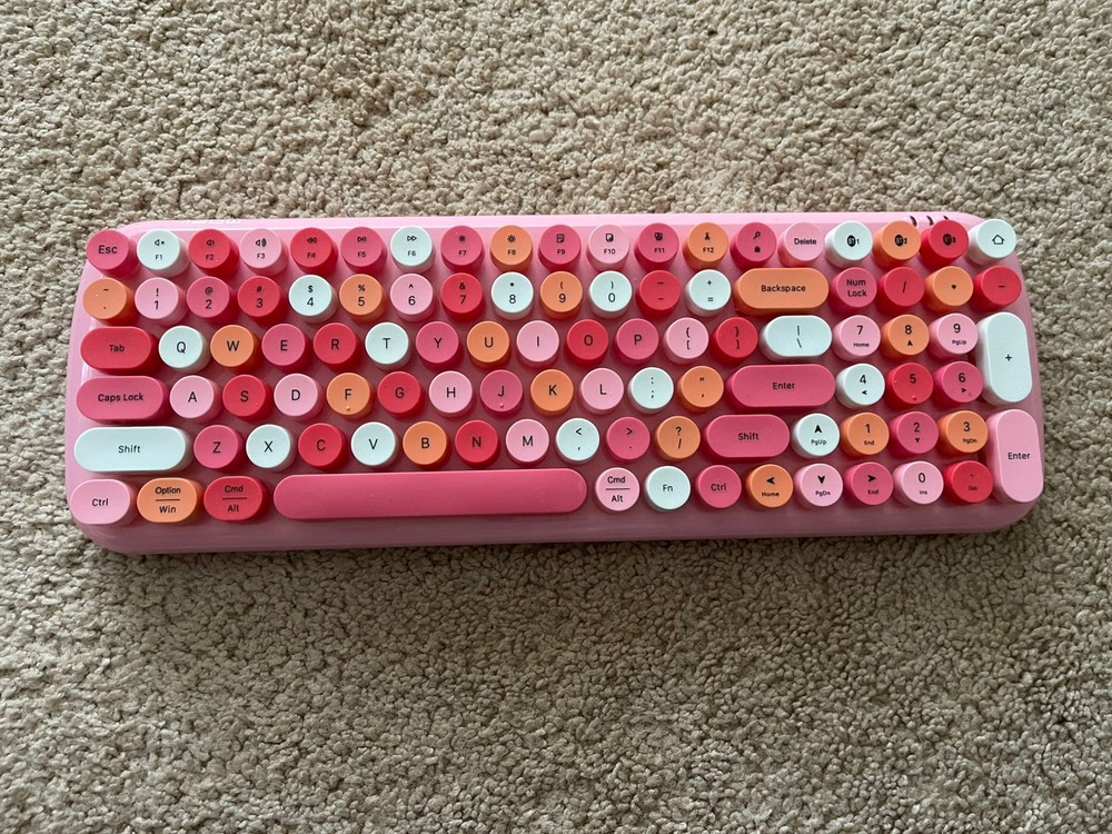 Pink Mofii Wireless Bluetooth Keyboard for PC Mac Tablet