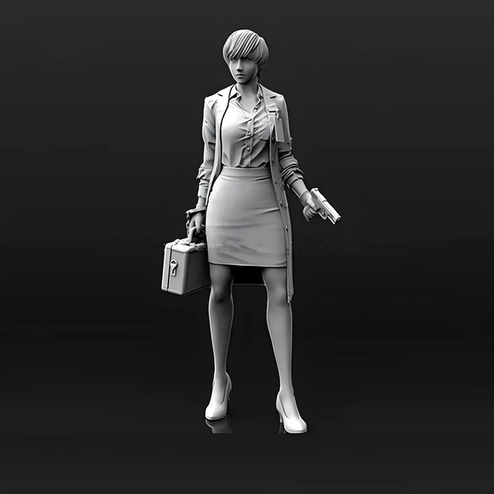 1/35 SEXY FEMALE AGENT GIRL RESIN FIGURE MODEL KIT Unpainted Unassembled NEW