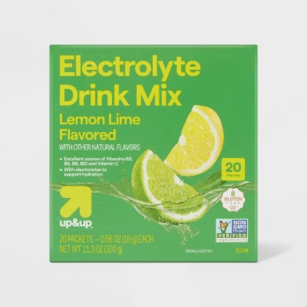 Lemon Lime Electrolyte Hydration Drink Mix by up&up