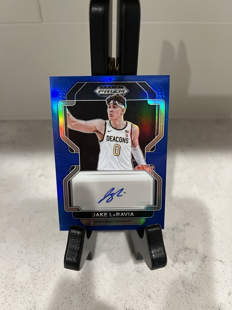 2022-23 Panini Prizm Draft Picks Jake LaRavia RC Blue Autograph 149