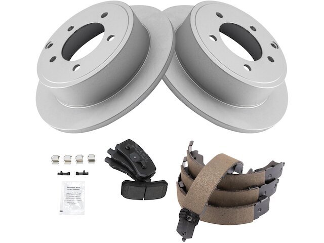 Brake Pad Rotor and Parking Brake Kit fits Mitsubishi Lancer 2008-2014 18HMPR