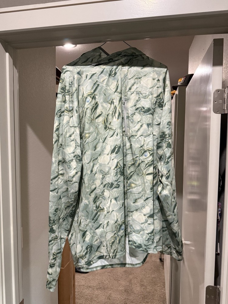Patagonia Mens Green Camo Tropic Comfort Hoodie Size XXL
