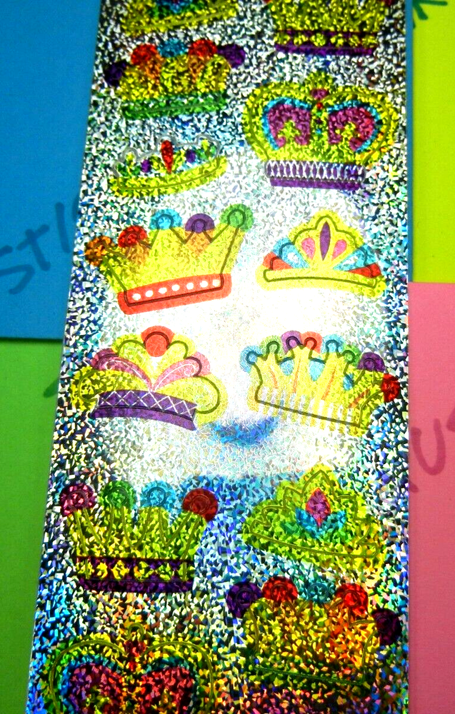 Colorful Crowns Prismatic Mrs. Grossman's Sticker Sheet