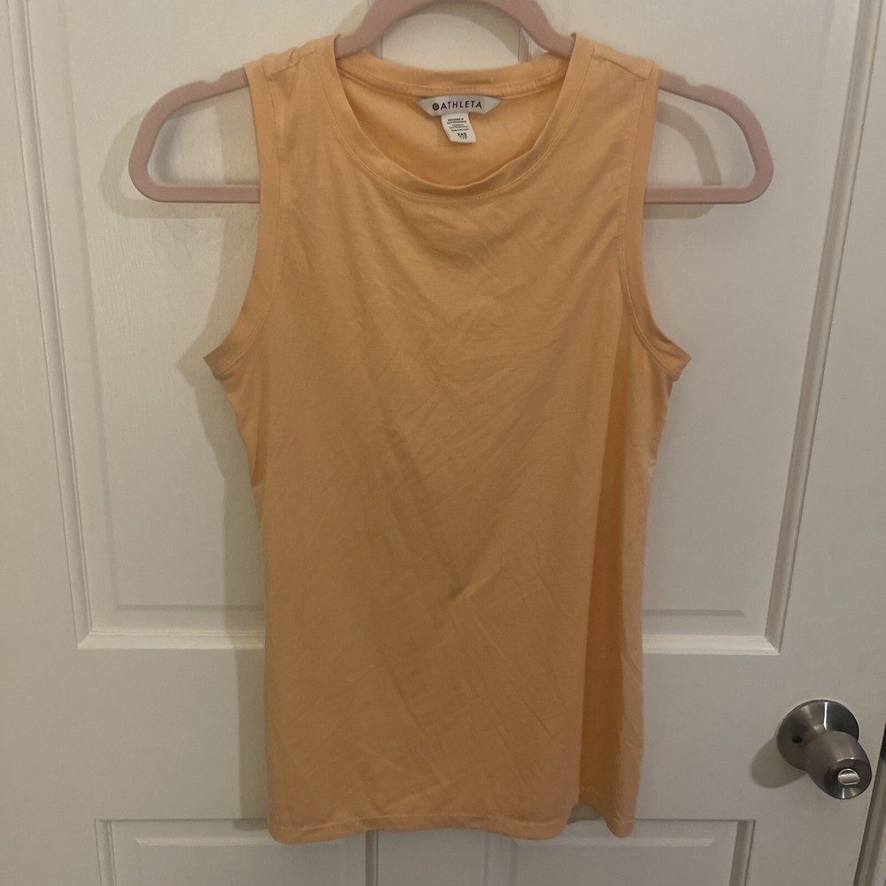Athleta Women’s XXS Orange Workout Tank Top - 15 Pit to Pit, 24 Length