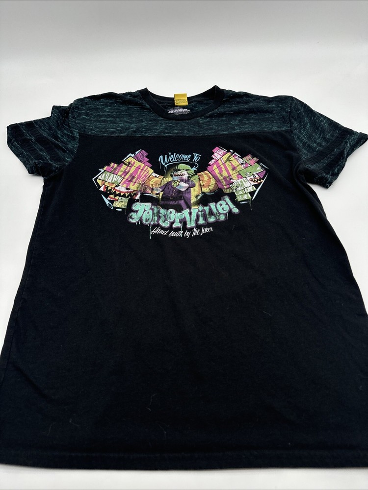 Lego Batman Movie Jokerville T-Shirt Men Large Graphic Print..#17885