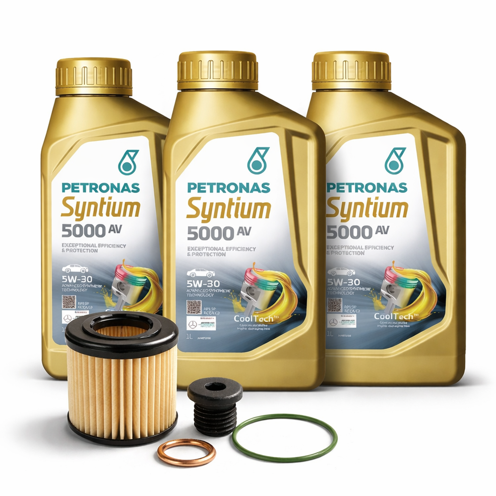3L Petronas 5W30 Engine Oil + Oil Filter for VW Polo 9N Skoda Fabia Seat Ibiza 1.2