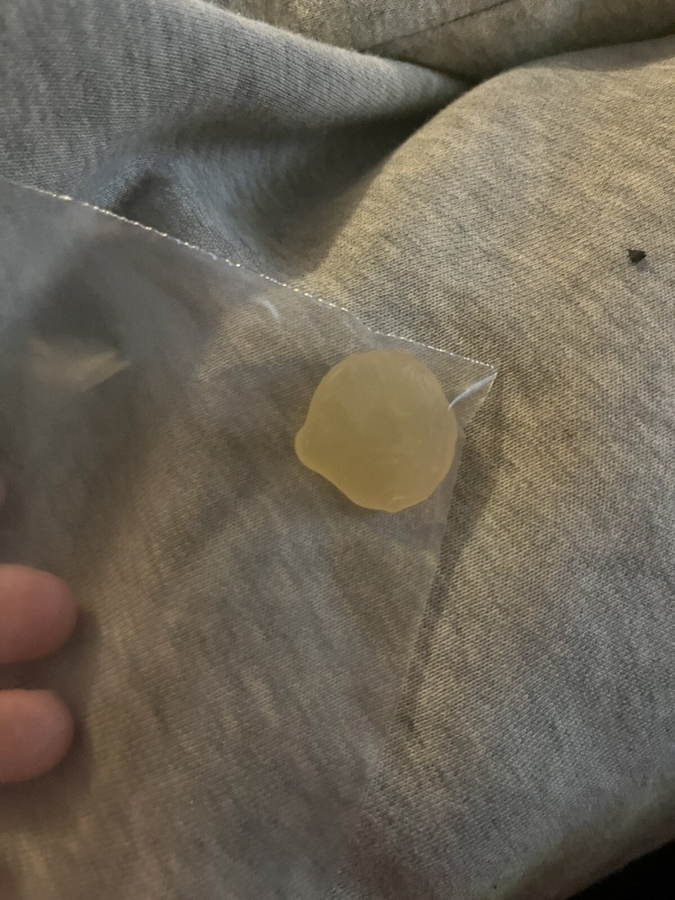 Rare live savers gummy (yellow) without the hole and dimple
