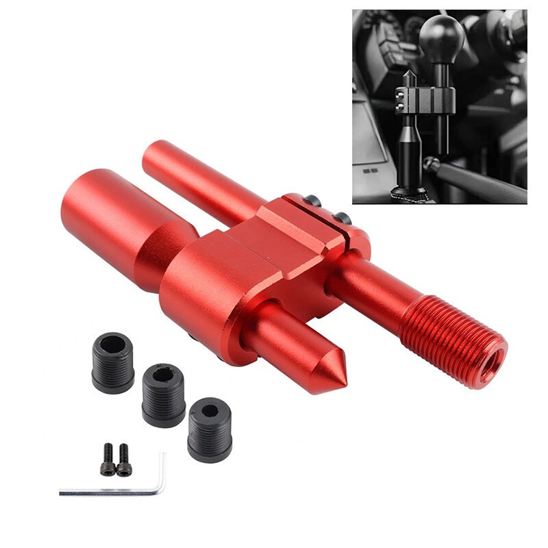 New H Type Shift Knob Extension Adjustable for Extender Gear Shifter+3 Adapter