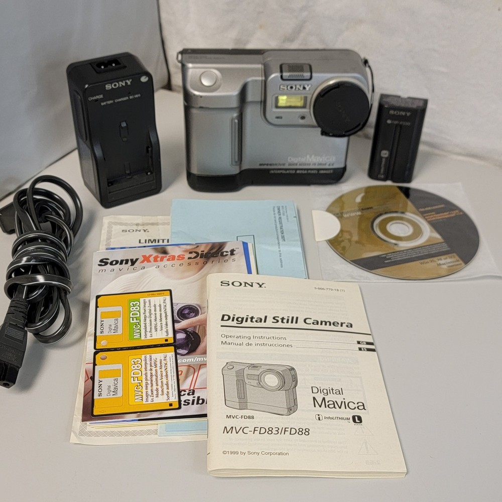 Sony Mavica MVC-FD83 Digital Still Camera Bad Battery (NOT Tested)