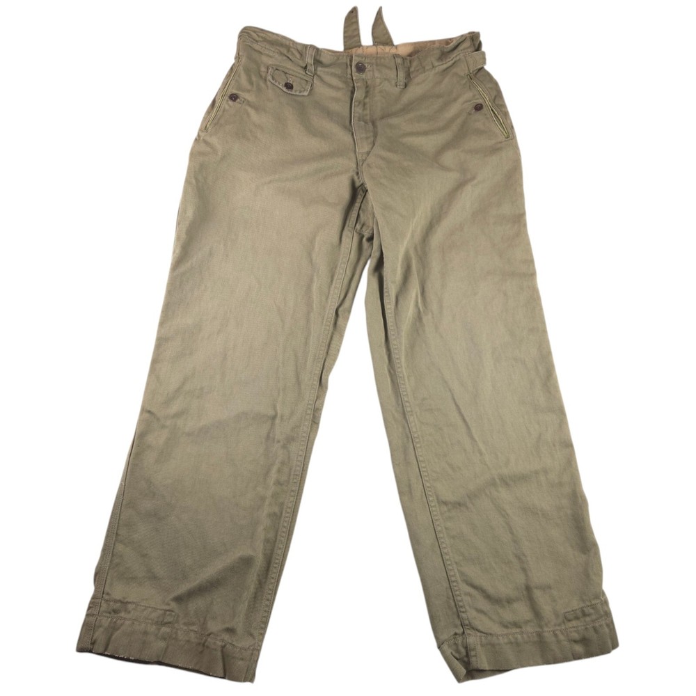 Vtg Polo Ralph Lauren Green Army Military Officer Field Style Pants Size 36x30