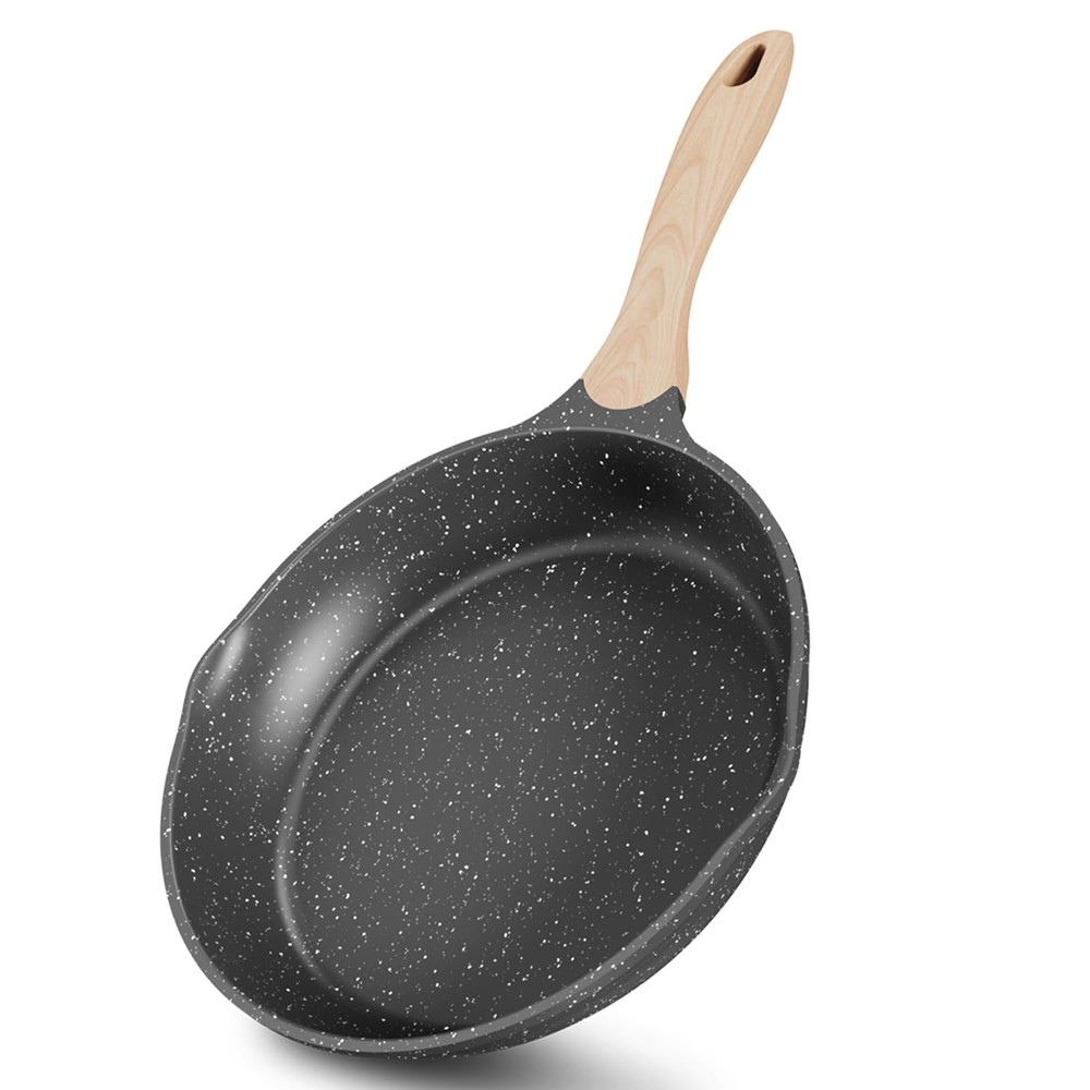 8 Inch Nonstick Frying Pan, Stone Coating Cookware, Nonstick Omelette Pan wit...