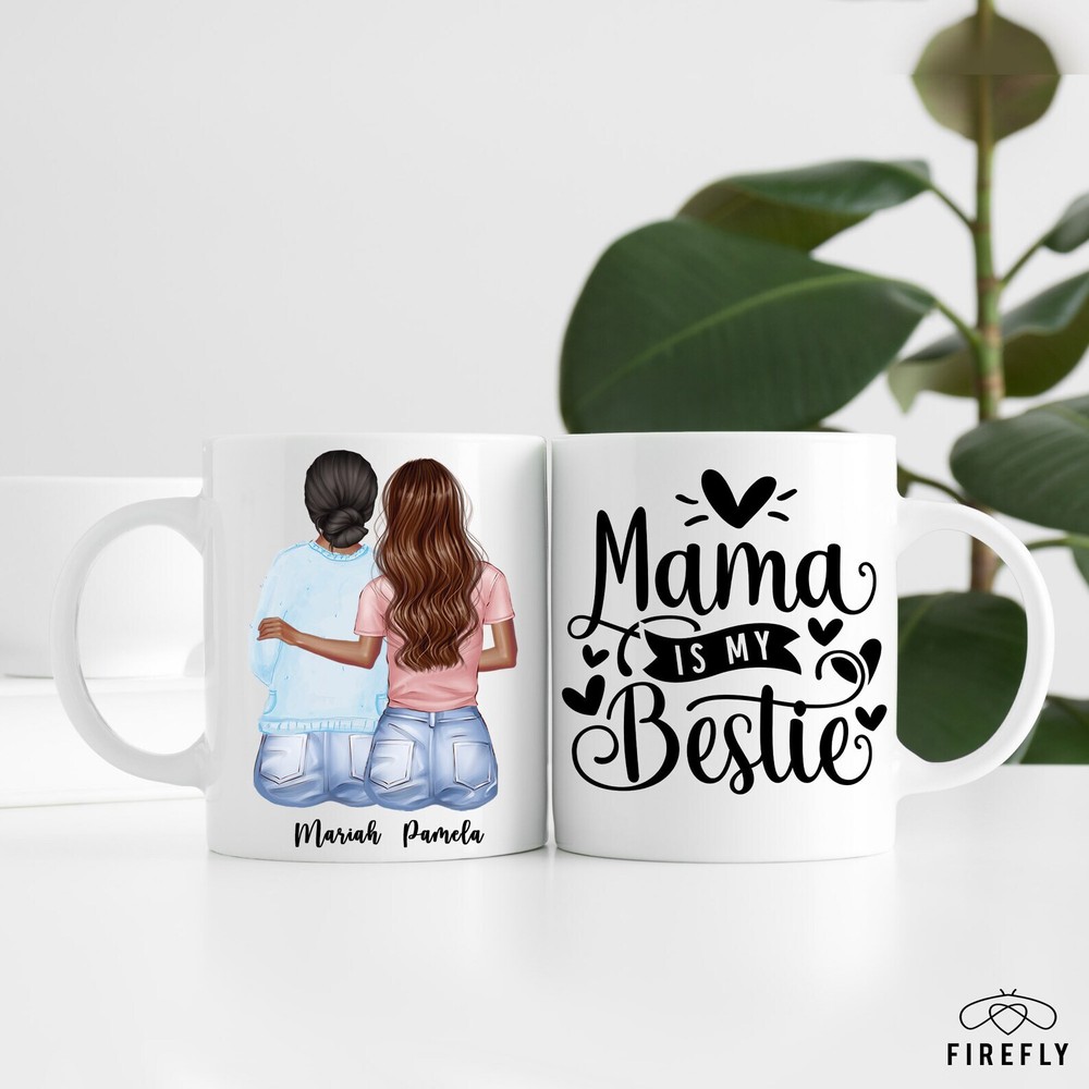 Mother And Daughters Mug Mom Coffee Mug Personalized Mom Mug Gift For Mom From D