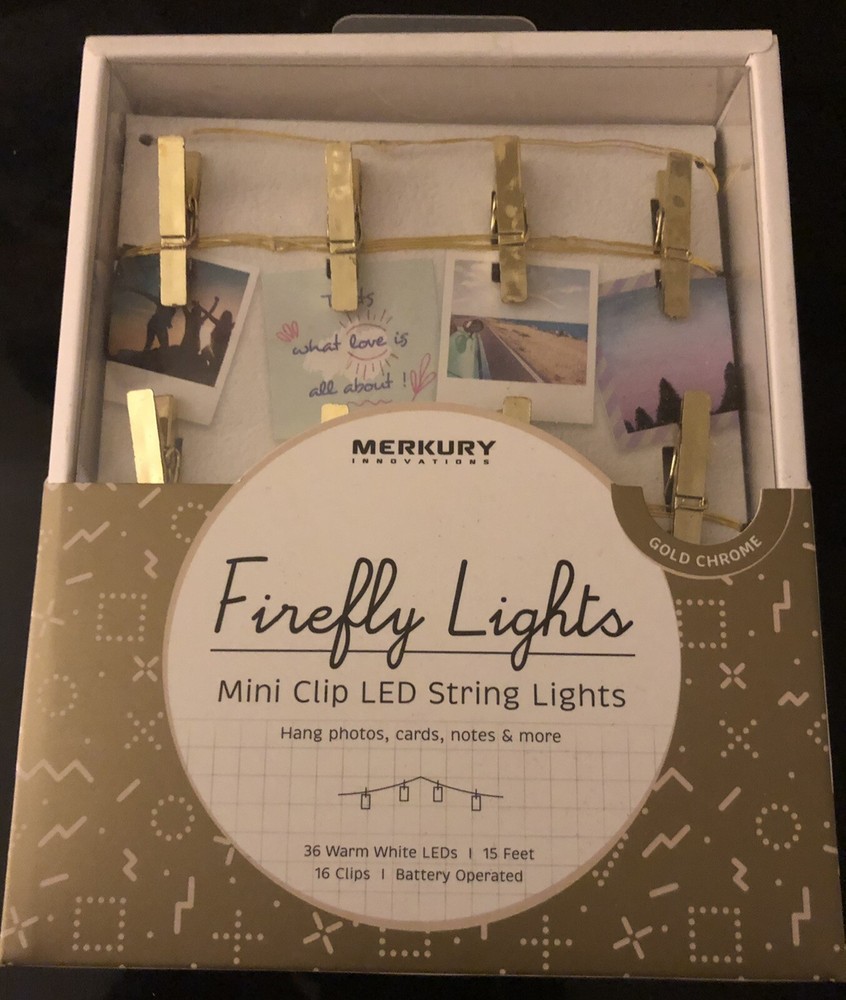 Mini Clip LED String Lights Battery Operated Firefly Effect