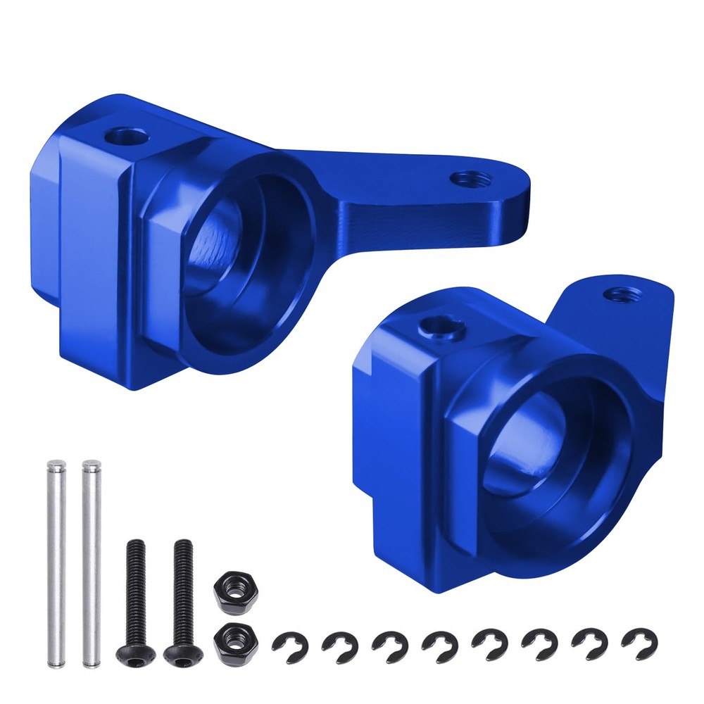 HobbyPark Aluminum Front Steering Blocks Upgrade Parts for 1/10 Traxxas Slash...
