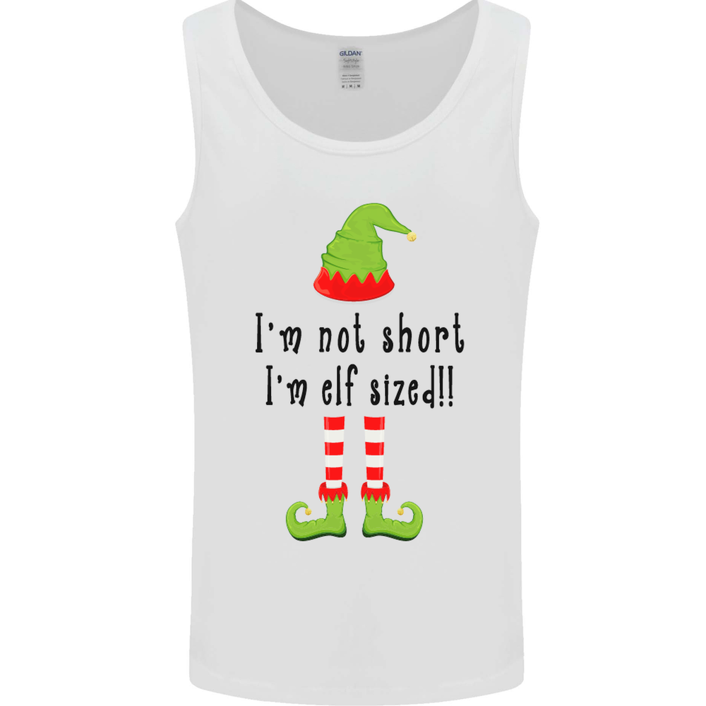Im Not Short Im Elf Sized Funny Christmas Mens Vest Tank Top