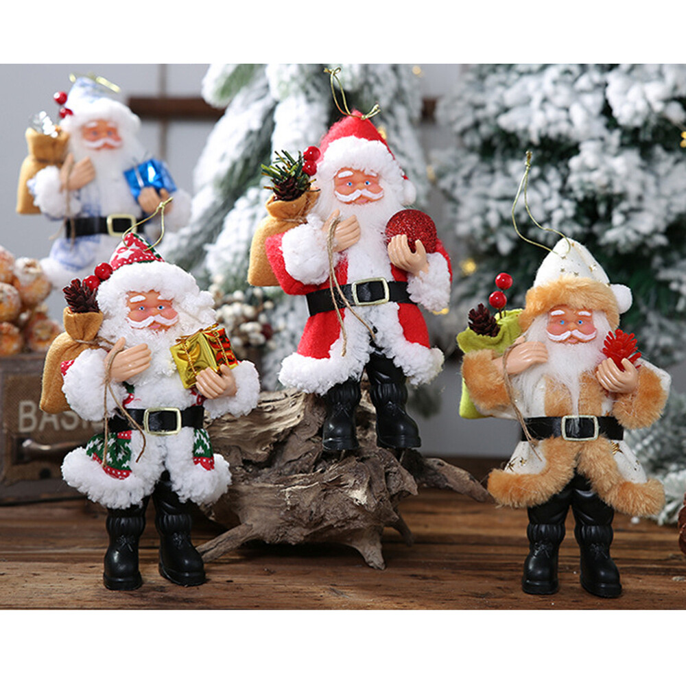 Santa Claus Figurines Christmas Ornament Funny Childish Toy