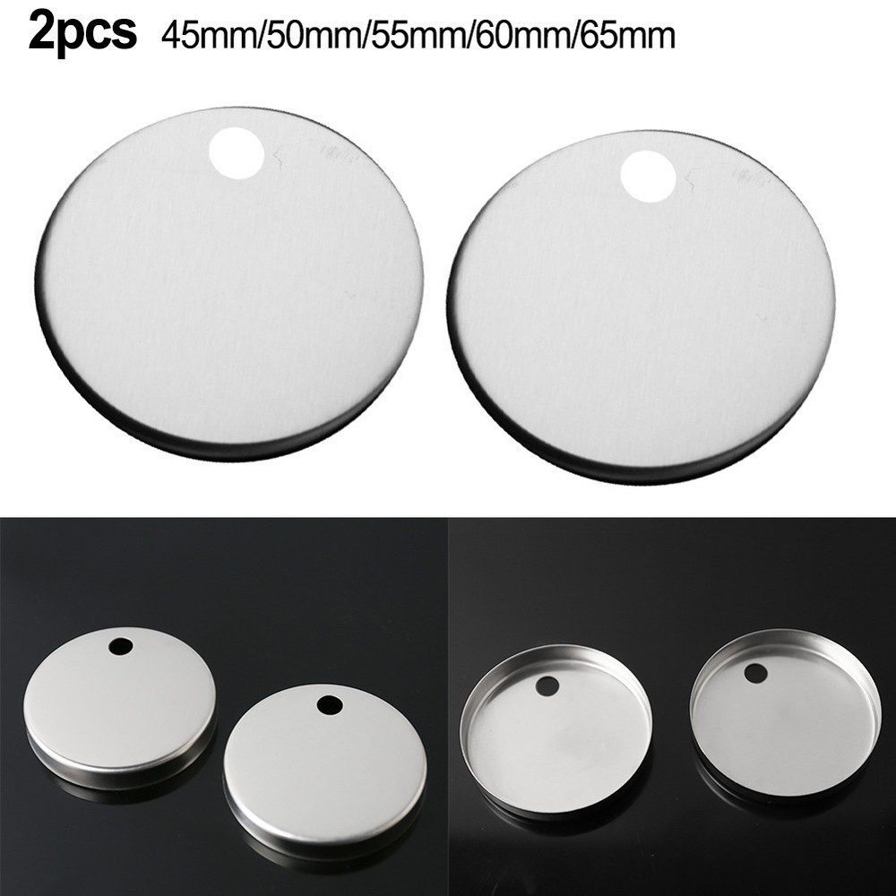 Durable Stainless Steel Toilet Seat Hinge Cover Easy Clean Rustproof  