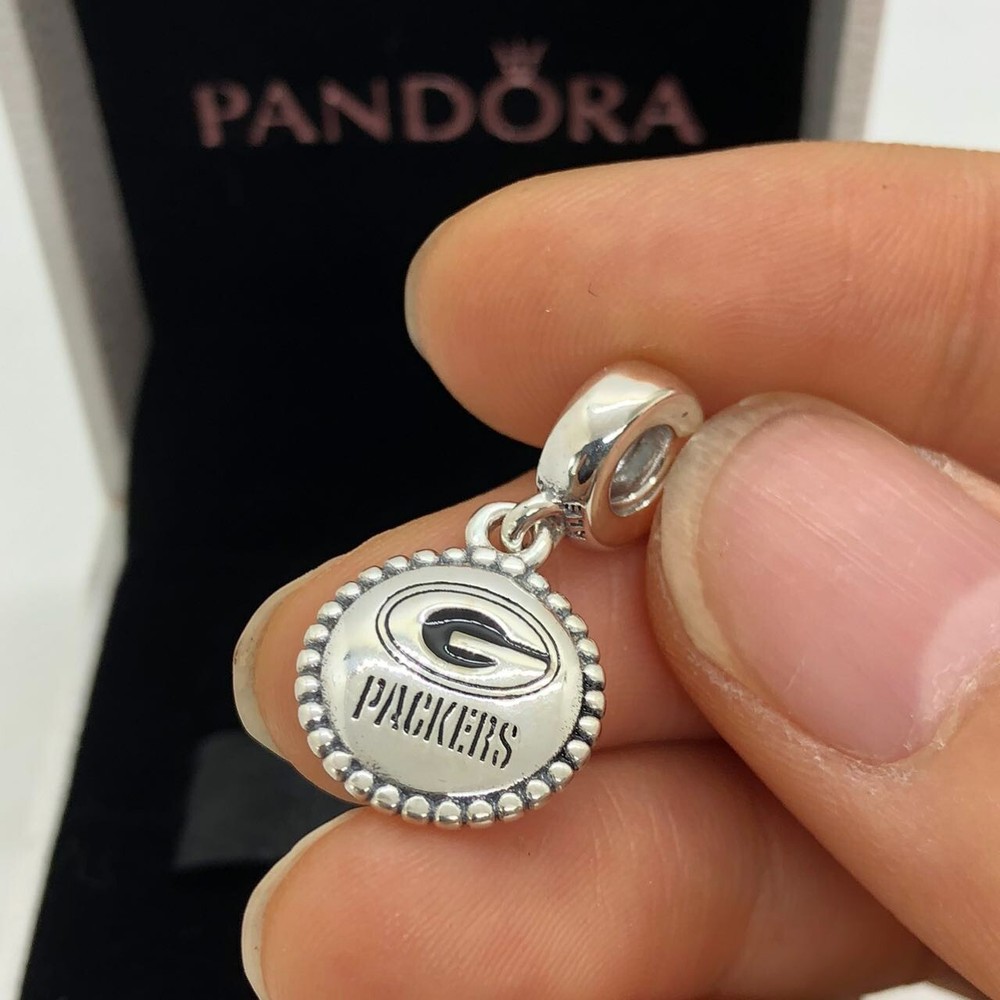 Pandora Green Bay Packers Charm S925 Silver with box