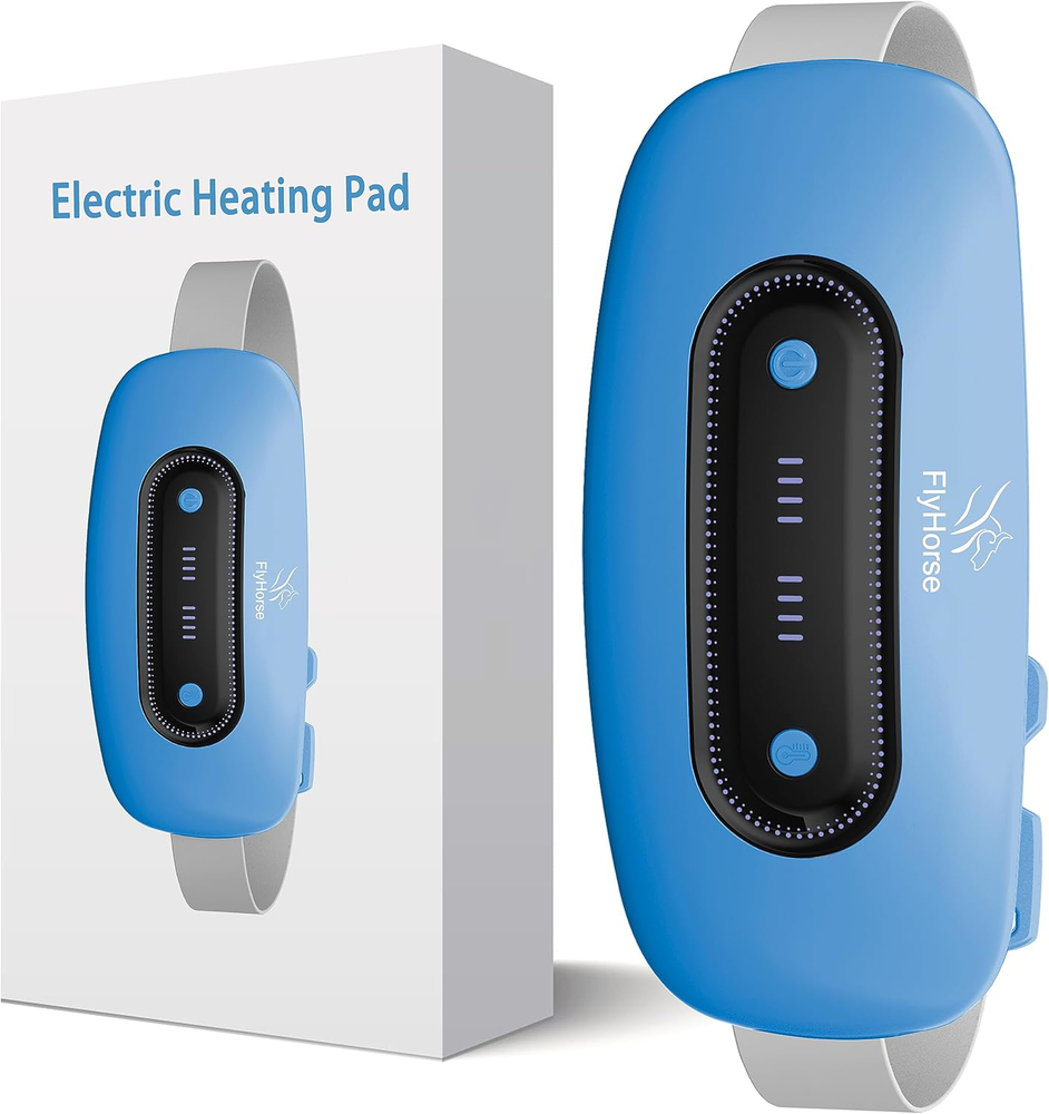 Portable Cordless Menstrual Heating Pad with 4 Heat & Massage Modes