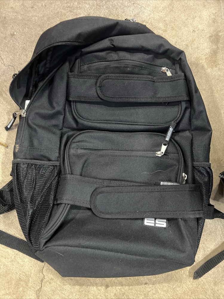 EastSport Black Backpack for School, Work & Travel
