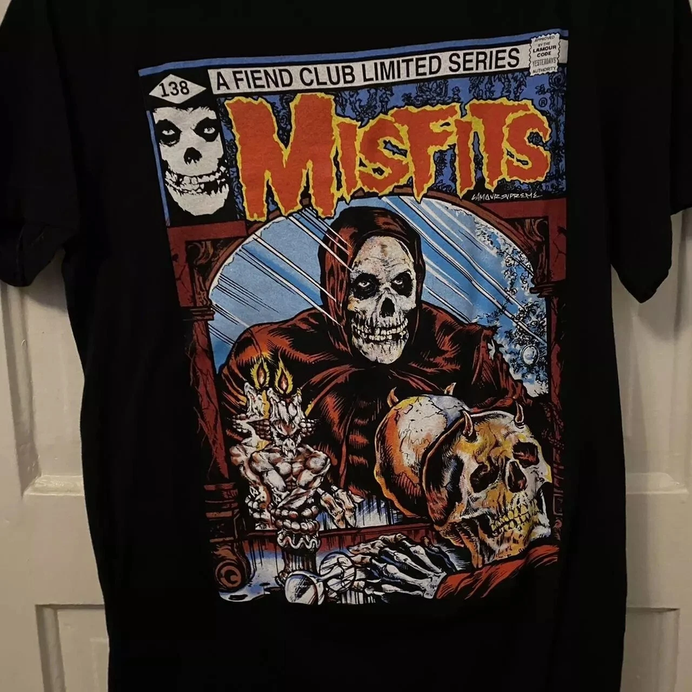 90s Misfits Band Classic Style Black Unisex T shirt S-5XL QT1342