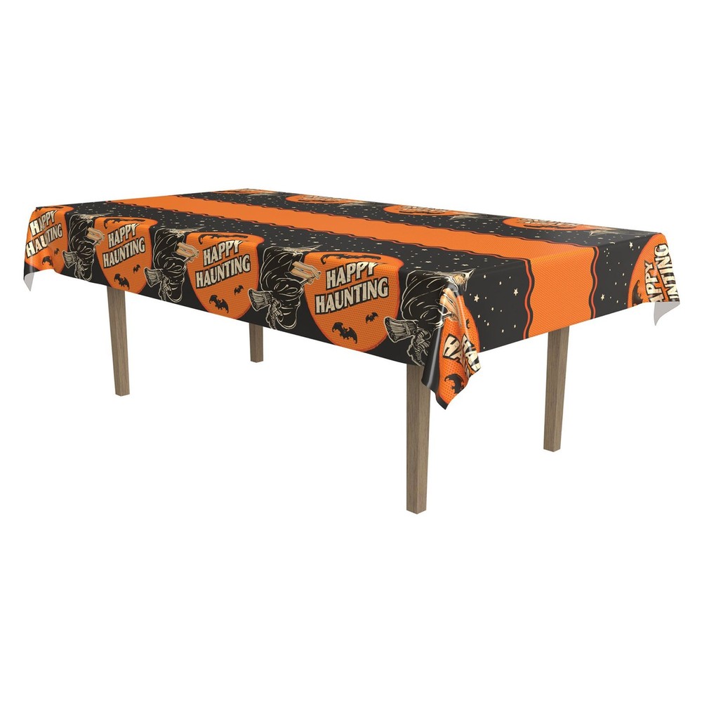 Vintage Halloween Tablecover - Spooky Party Decoration by Beistle