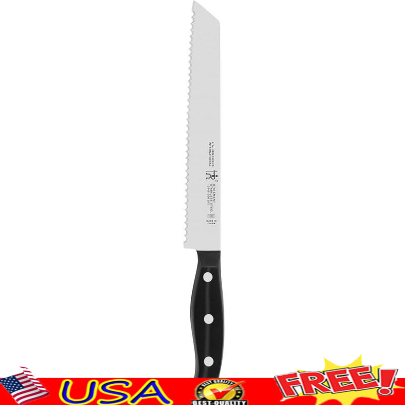 8-Inch Razor-Sharp Serrated Bread Knife with Durable Stainless Steel Blade