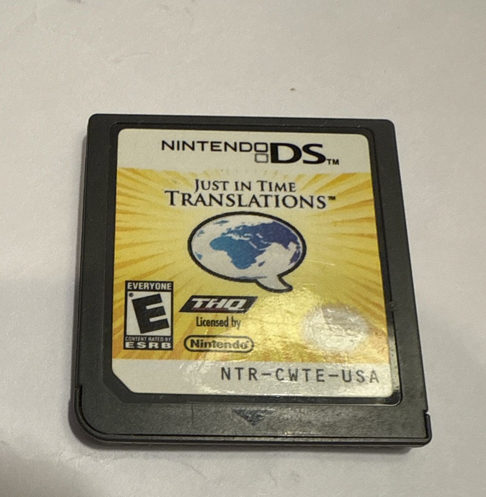 Just in Time Translations (Nintendo DS, 2009) Cartridge Only