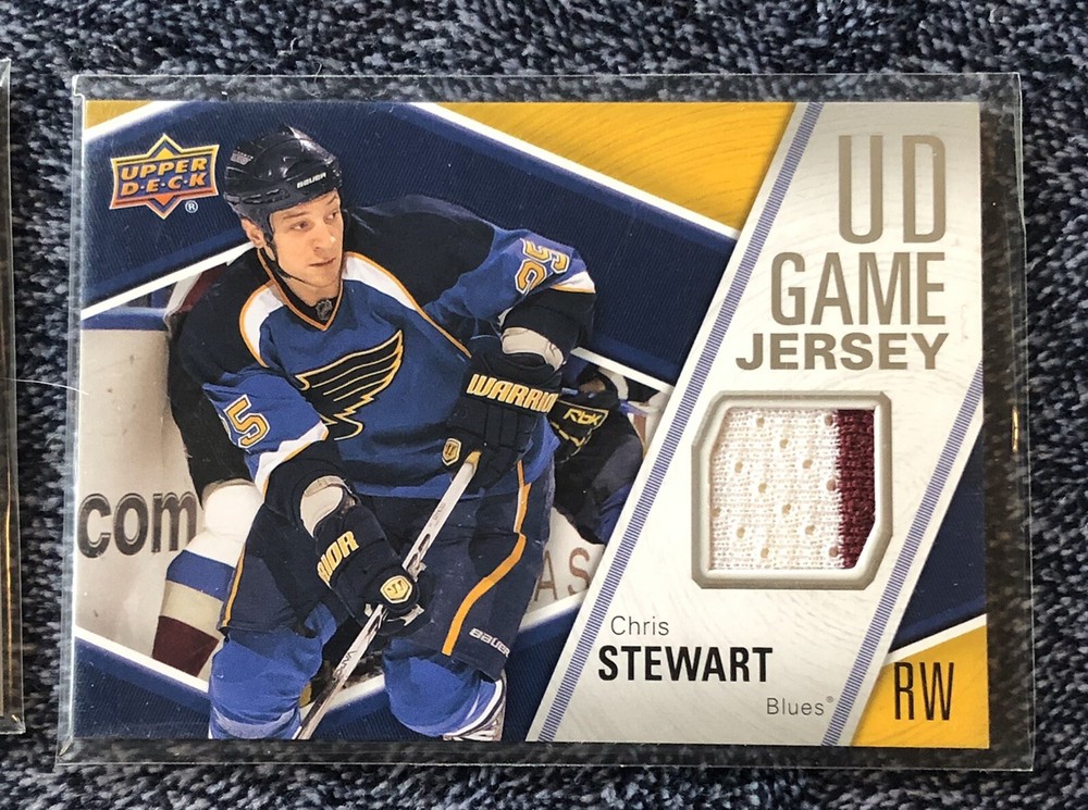 2011-12 Upper Deck Series One Chris Stewart Game Jersey Card GJ-CS.1