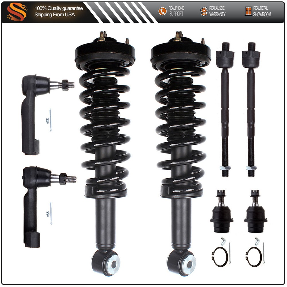 2009-2013 Ford F-150 2WD Front Suspension Strut Tie Rod Ball Joint Kit