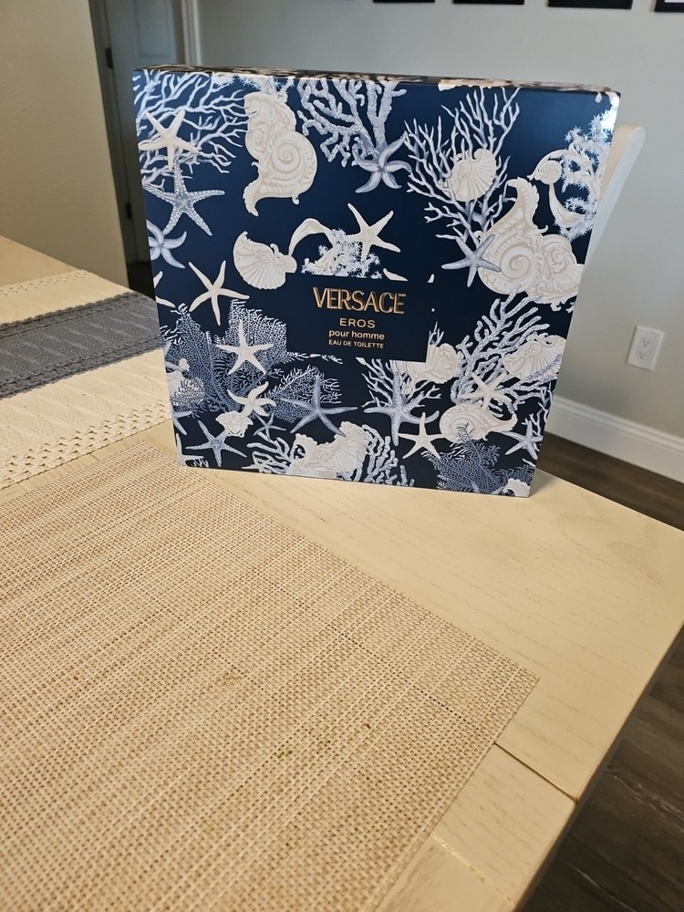 Versace Eros Men Gift Set 1.7oz EDT, After Shave Balm Shower Gel