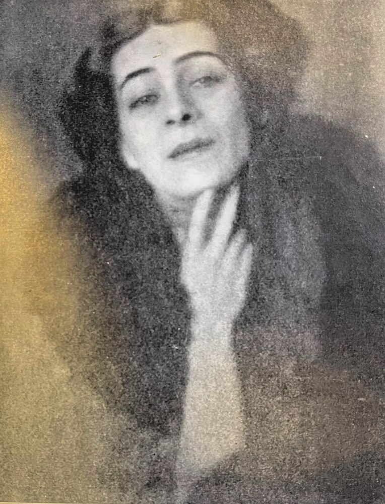 1907 Vintage Magazine Illustration Actress Alla Nazimova