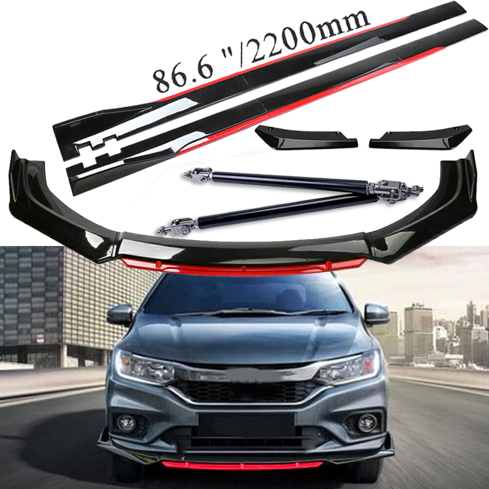 For 3-07 Honda Accord Front Bumper Lip Spoiler Splitter /Side /Skirt Body