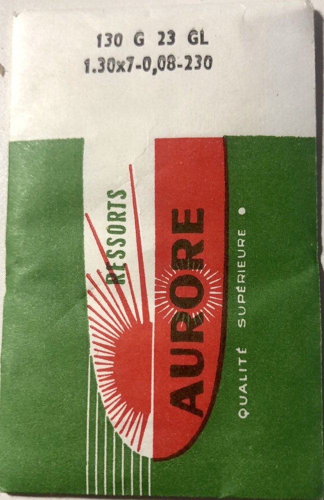 1X Mainspring 1.30x7mm 0.08 Watch Spring 230/130G 23GL Replacement