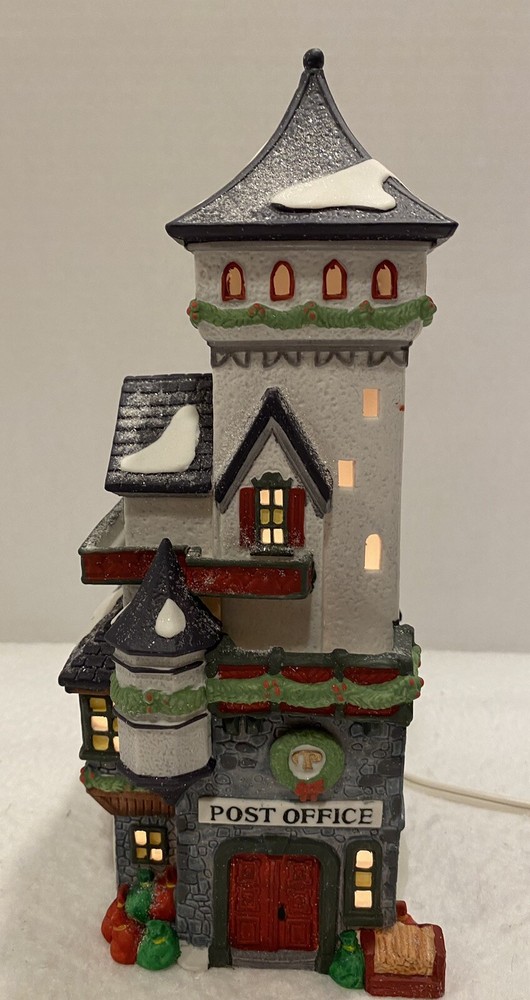 Dept 56 Heritage Village North Pole Series Post Office W/box & Light 5623-5 EUC