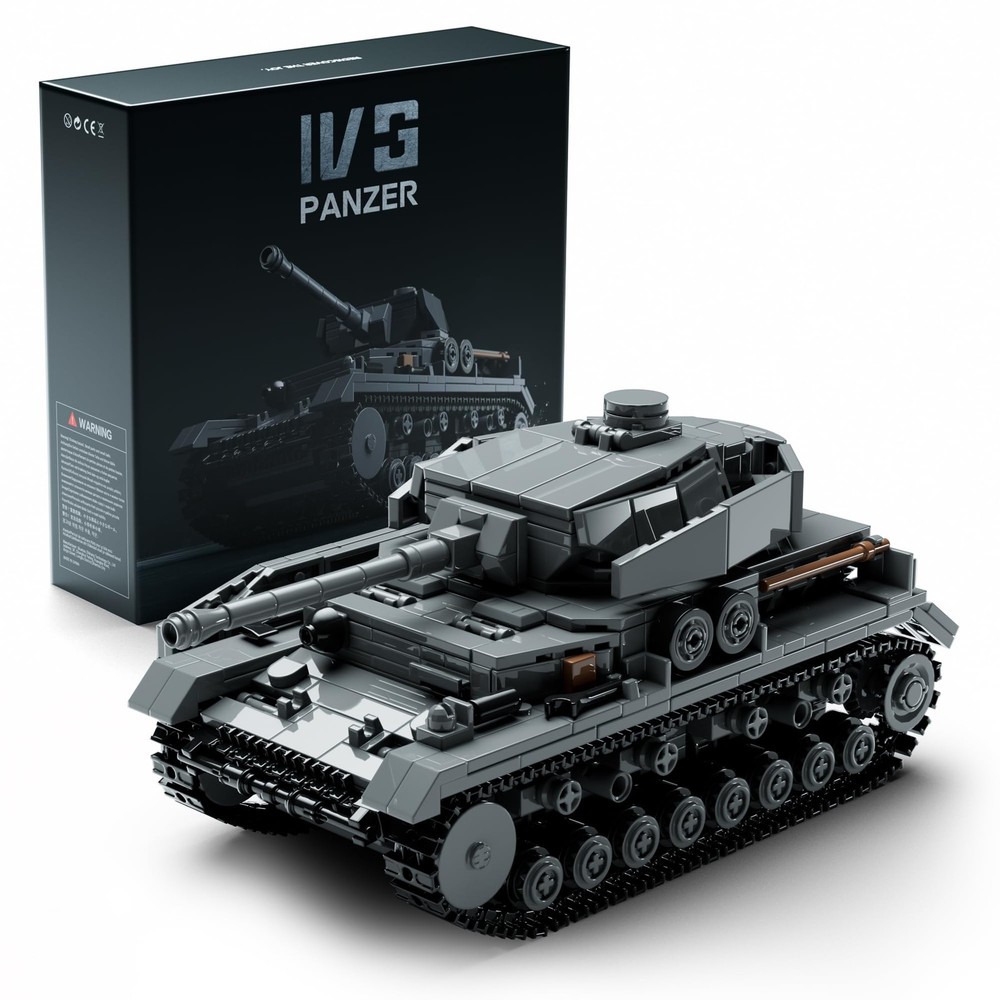 Nifeliz Panzer IV G Military Tank Building Set for Adults, WW2 Collectible Germa